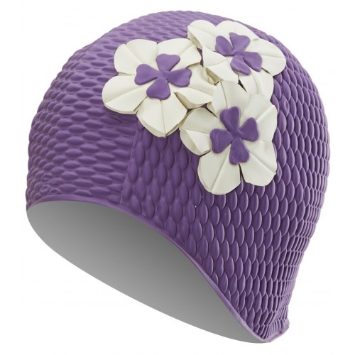 Floral Bubble Swim Cap