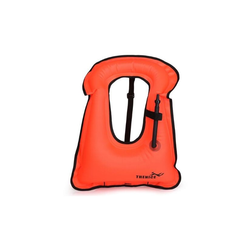Life Jacket Snorkeling Gear Swimwear Oral Inflation Inflatable Vest Water Sports