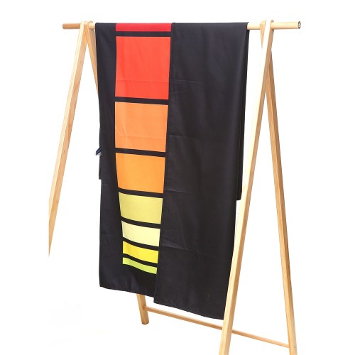 Beach Towel Quick Dry Swimming Sport Hiking Towels Stripe Orange