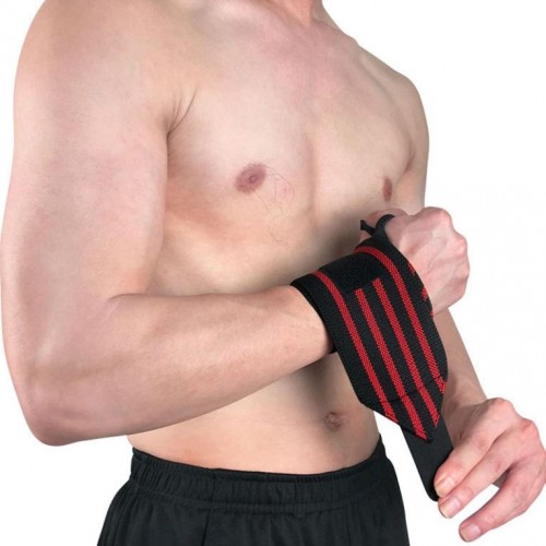 1PCS Weight Lifting Wristband Gym Training Wrist Straps Wraps Red